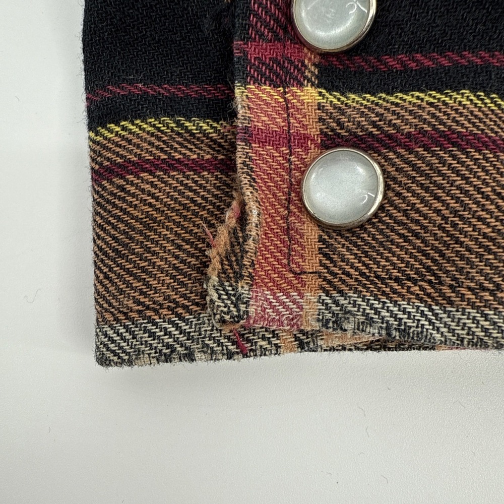 Ely Cattleman Men's M Quilted Western Shacket Snap Plaid Jacket Hand Pockets - Picture 9 of 9